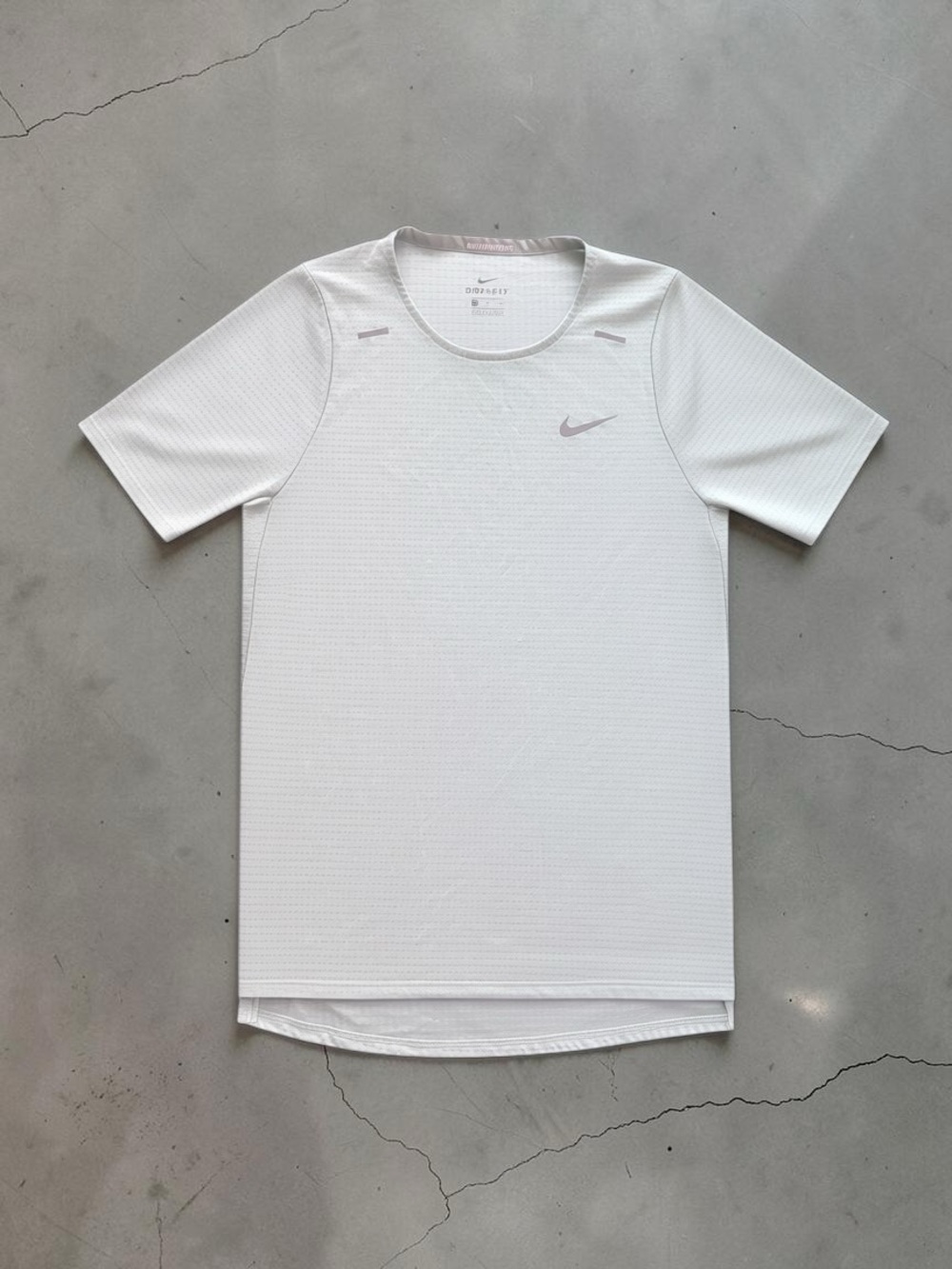 Nike Dri-FIT Women’s Small Running Shirt Sage Green Reflective Athletic Tee